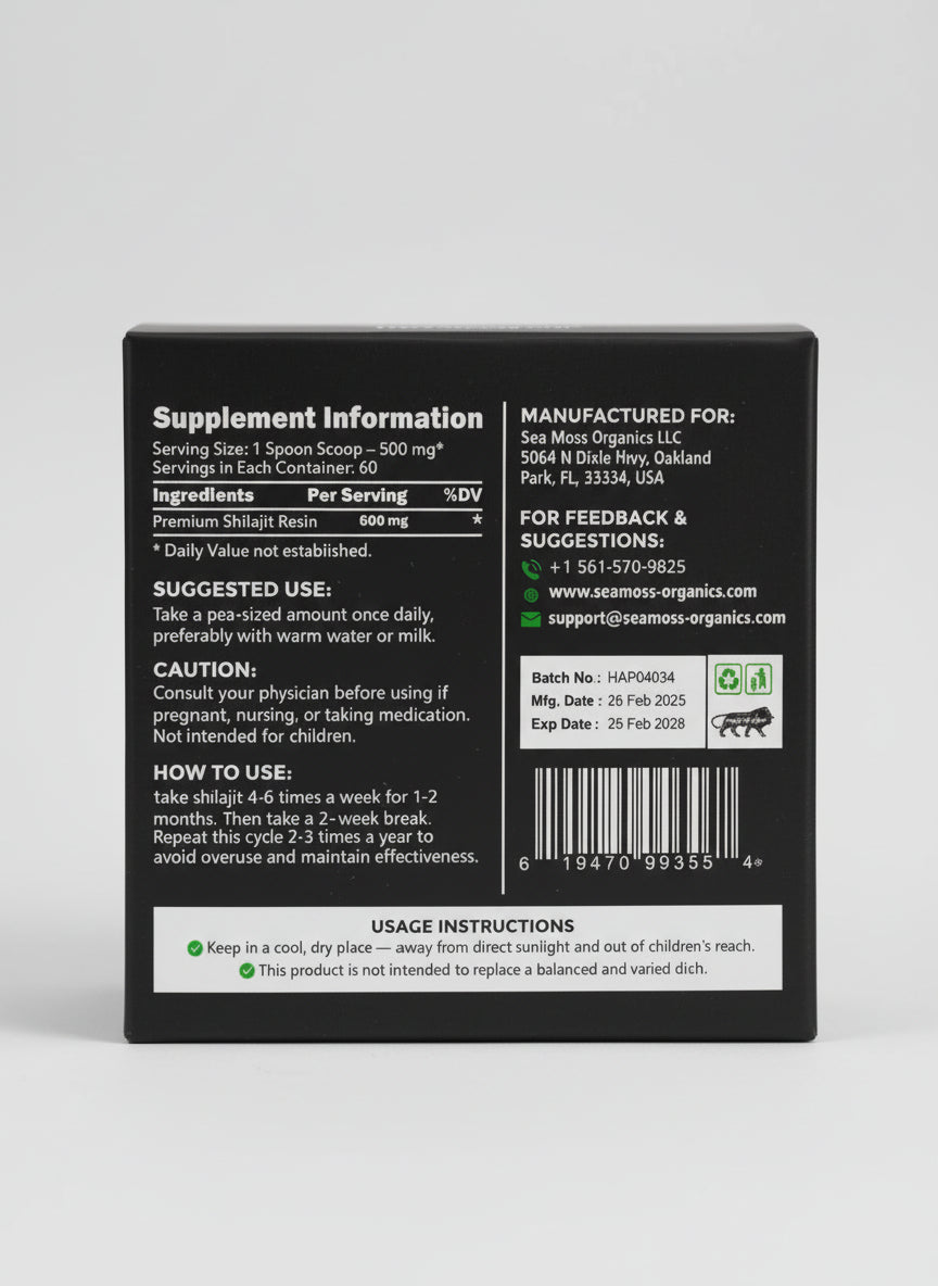 Shilajit – Himalayan Mineral Resin 30g.