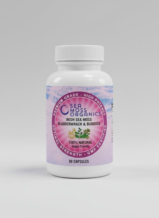 Sea Moss with Bladderwrack & Burdock Root 90 Capsules