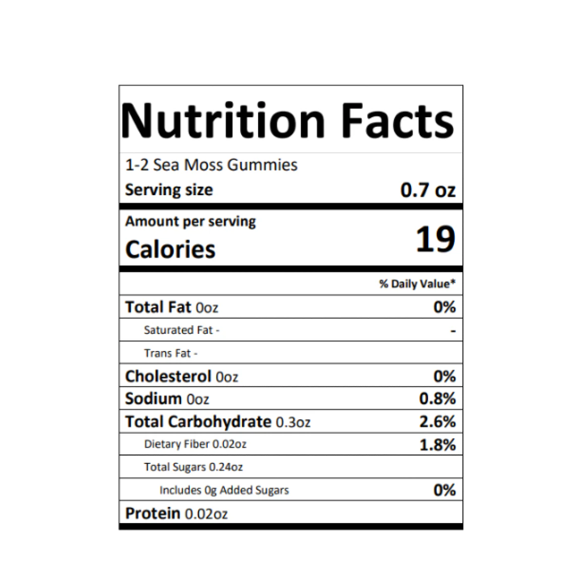 Sea Moss Gummies with Fruits & Herbs  Family Pack 16 oz