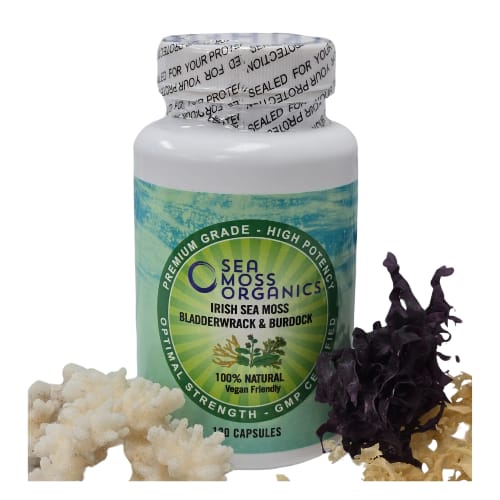 Sea Moss with Bladderwrack & Burdock Root 120 Capsules
