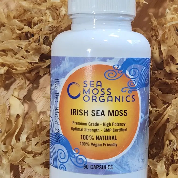 Ocean Wildcrafted Irish Sea Moss  60 Capsules